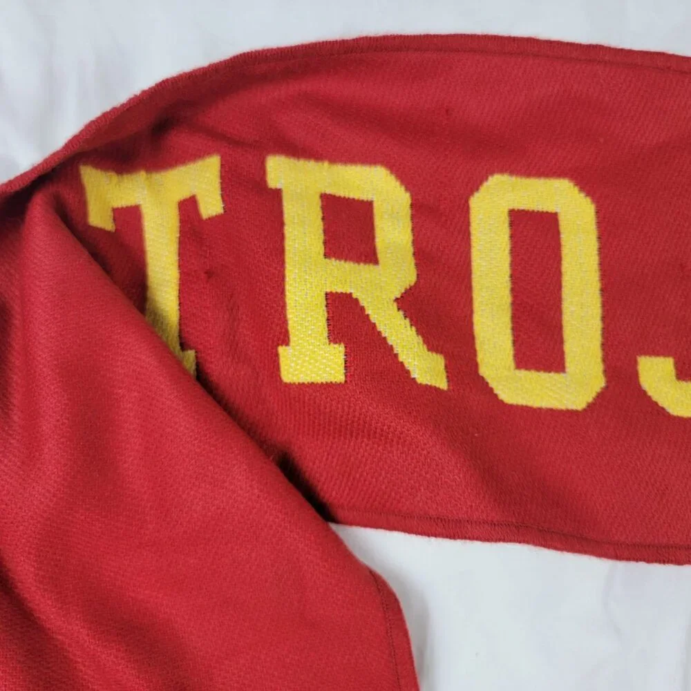 Vintage USC Alumni Trojans Class Of 59 Red And Yellow Scarf College School